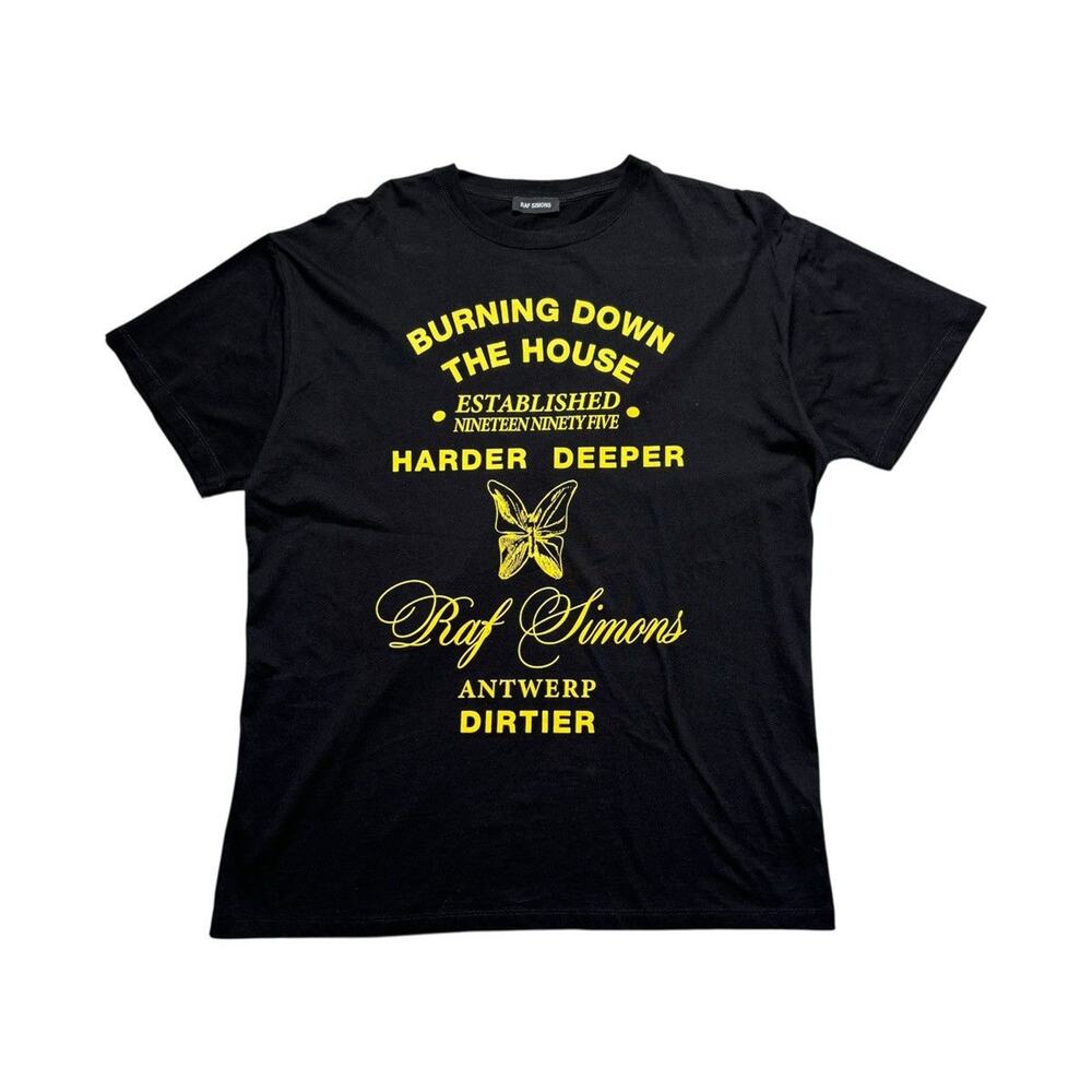 Oversized burn the house down graphic tee